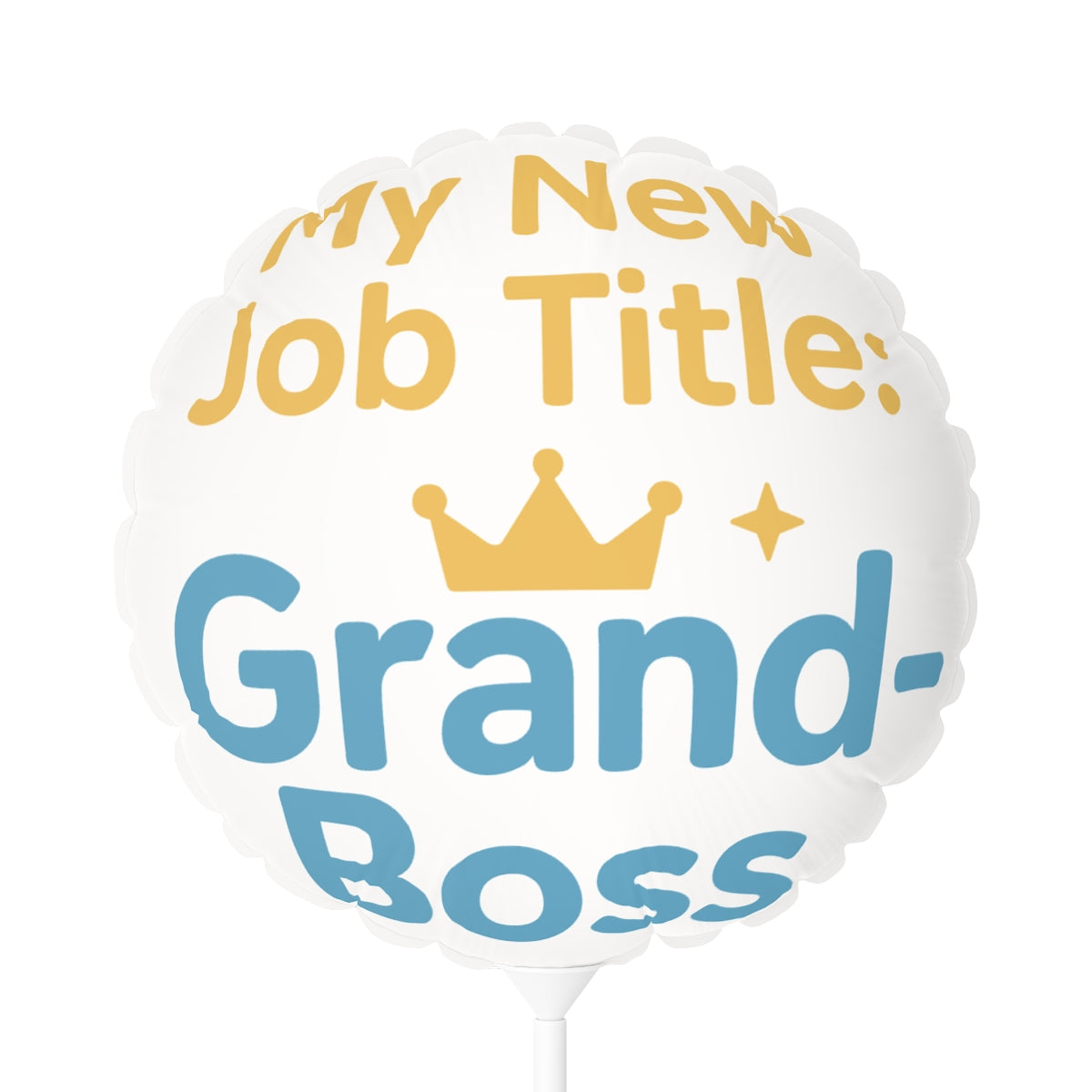 My New Job Title Grand Boss | Customizable Retirement Gift | Celebrate Retirement New Grandboss Title Mylar Ballons 11in or 22in - Retiree Gifts Retirement Party