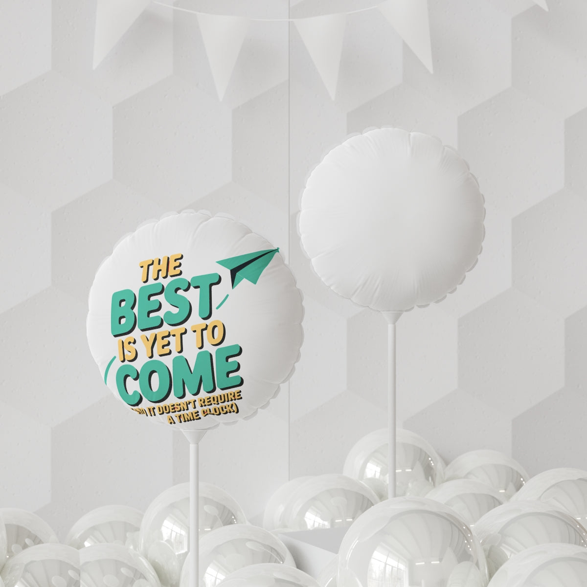 The Best is Yet to Come 22in or 11in Mylar Ballons - Retiree Gifts Retirement Party