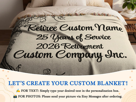 Personalized Retiree Custom Name Warm Blanket product