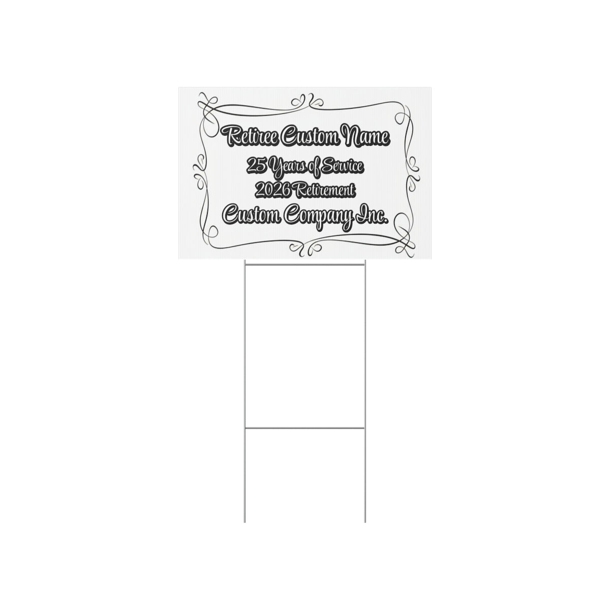 Personalized Retirement Yard Sign for Celebrating Achievements