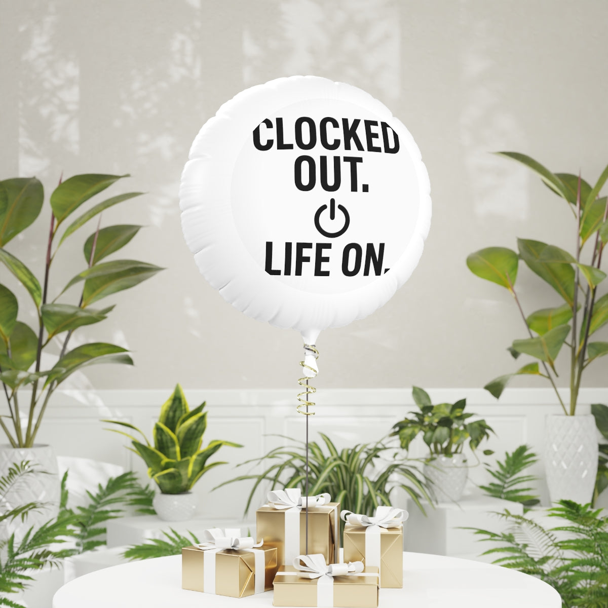 Clocked Out Life On | Retirement Celebration Surprise | This Mylar balloons 11in or 22in - Retiree Gifts Retirement Party
