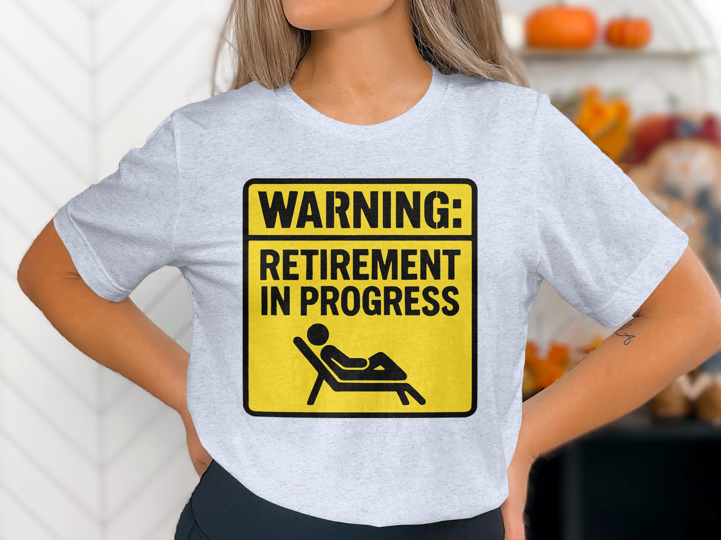 WARNING Retirement in Progress | The Golden Years Await | The Perfect Retirement Gift Soft Color Bella T-Shirts - Retiree Gifts Retirement Party