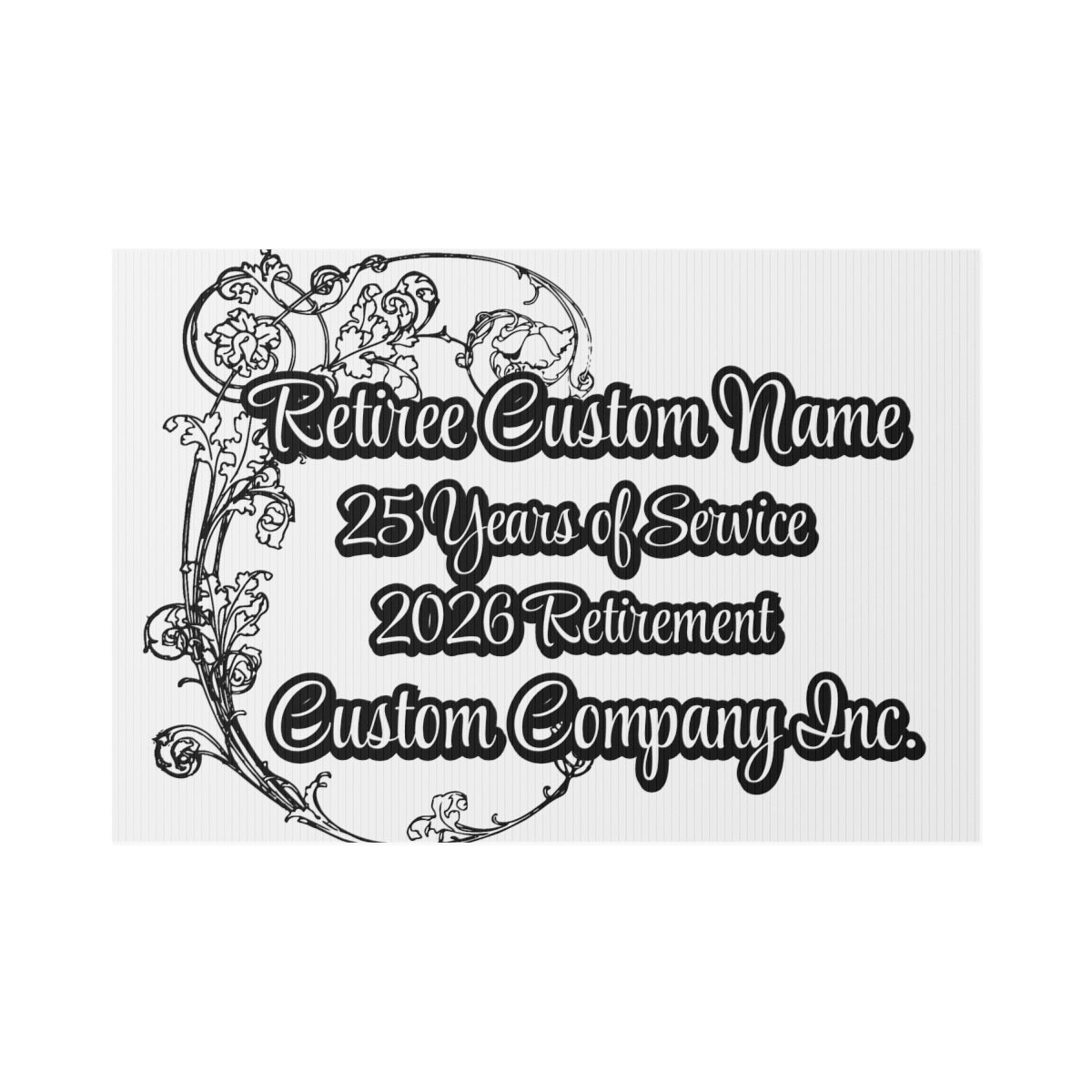 Retiree Custom Name 25 Years of Service 2026 Retirement product