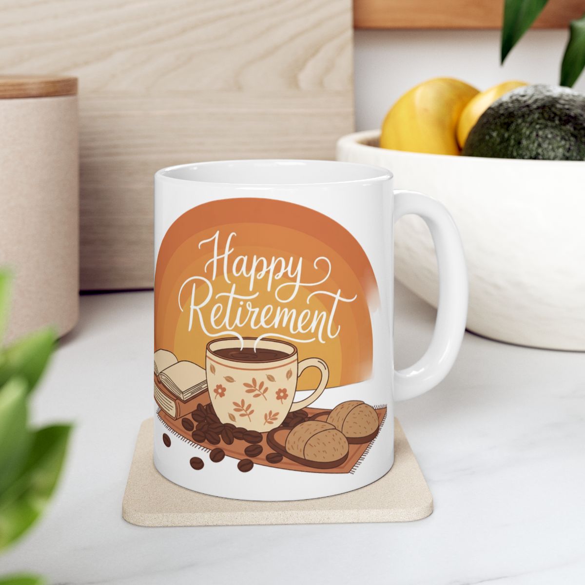 Happy Retirement Design Coffee Mug for Celebrations