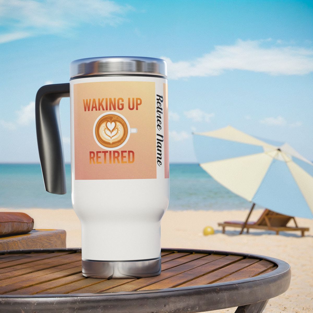 Waking Up Retired Personalized Coffee Mug