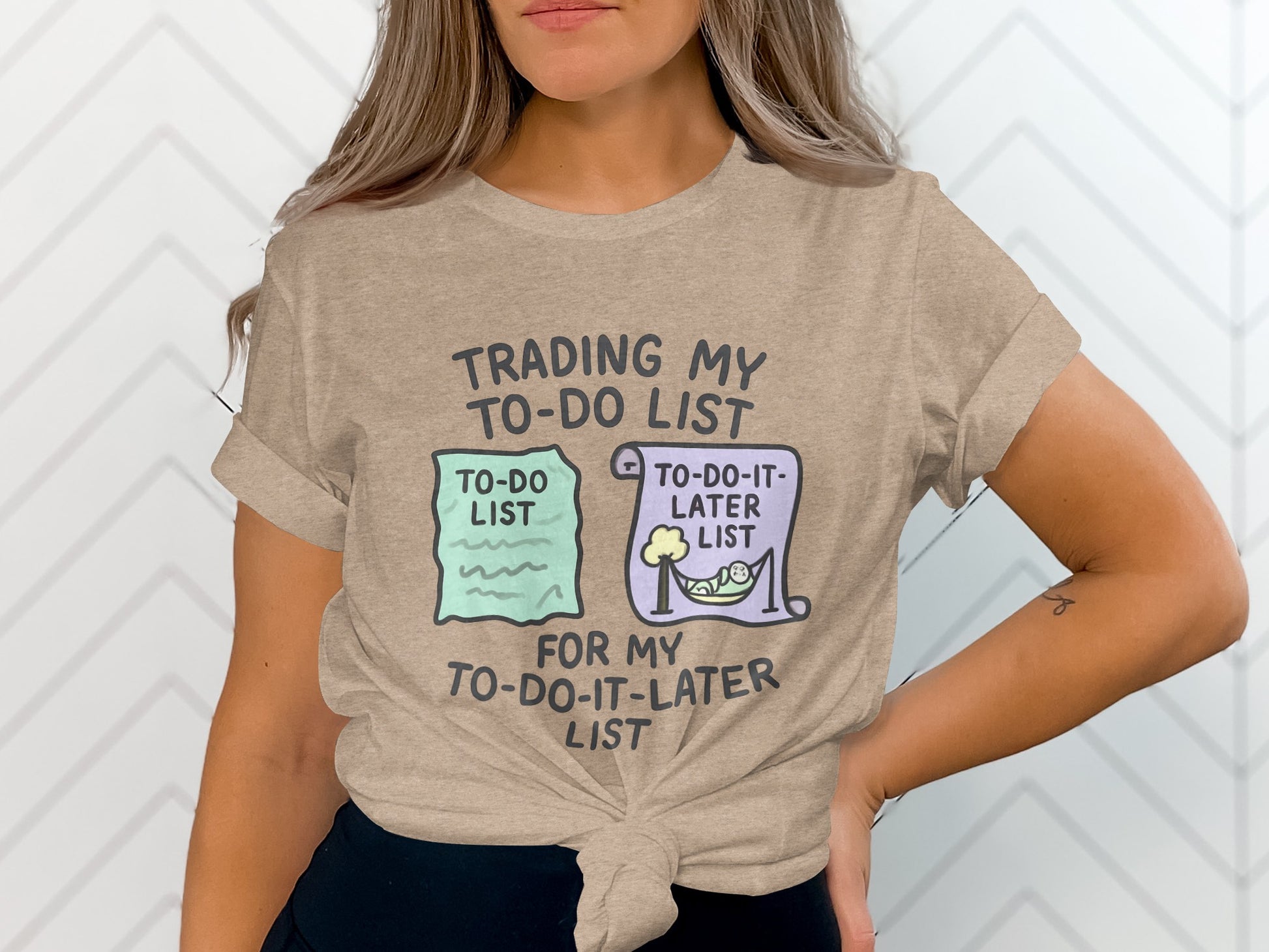 Trading My To-Do List For My To-Do-It-Later List | Retirement Plan | These Soft Color Bella T-Shirts - Retiree Gifts Retirement Party