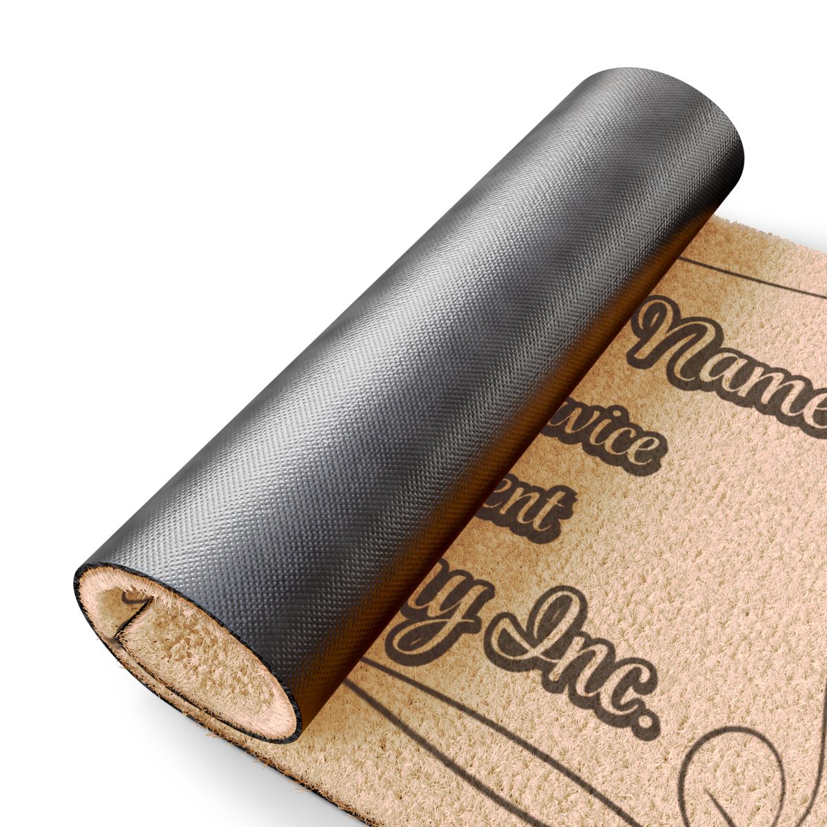 Customized Welcome Mat With Text and Logo Design