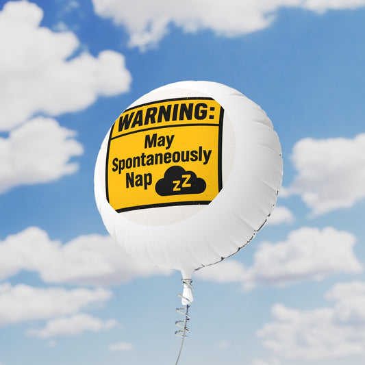 WARNING May Spontaneously Nap | Perfect Retirement Gift | Let the Napping Begin Mylar Ballons 11in or 22in - Retiree Gifts Retirement Party