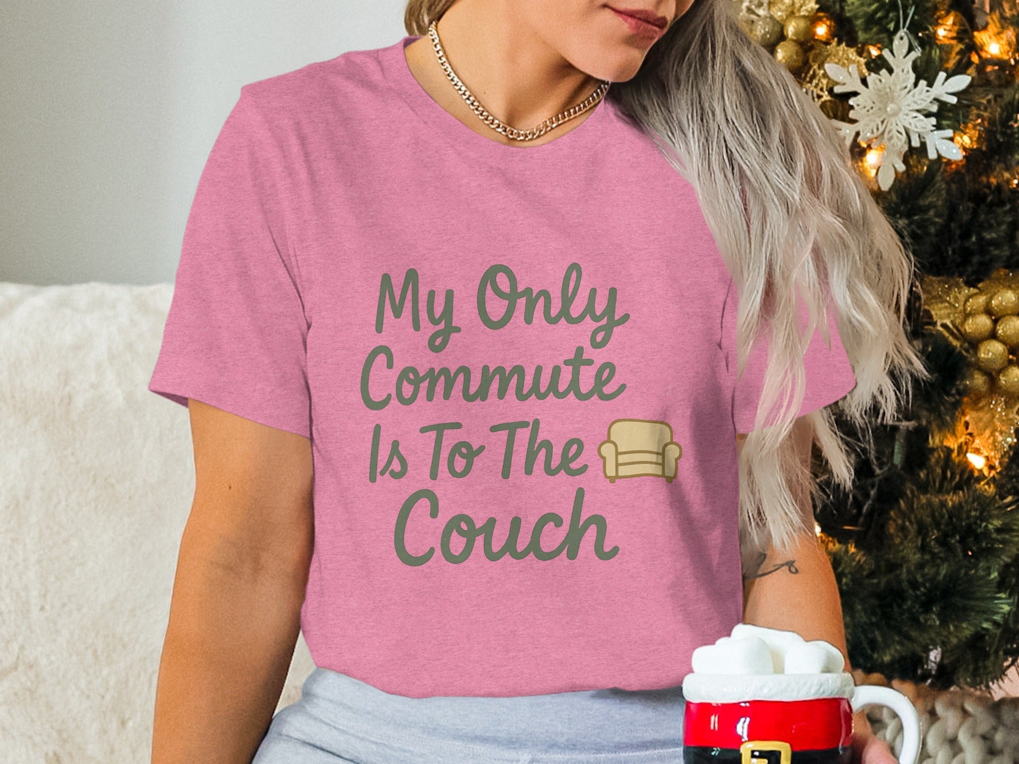 My Only Commute Is To The Couch | Retirement Life | Soft Color Bella T-Shirts - Retiree Gifts Retirement Party