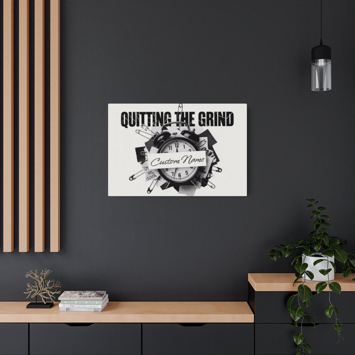 Personalized Quitting the Grind Black and White Metal Art Sign - Retiree Gifts Retirement Party