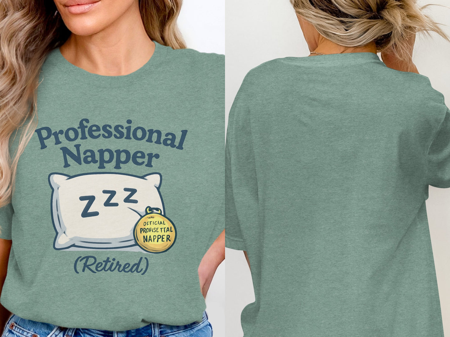Professional Napper (Retired) | Official Professional Napper | Soft Color Bella T-Shirts - Retiree Gifts Retirement Party