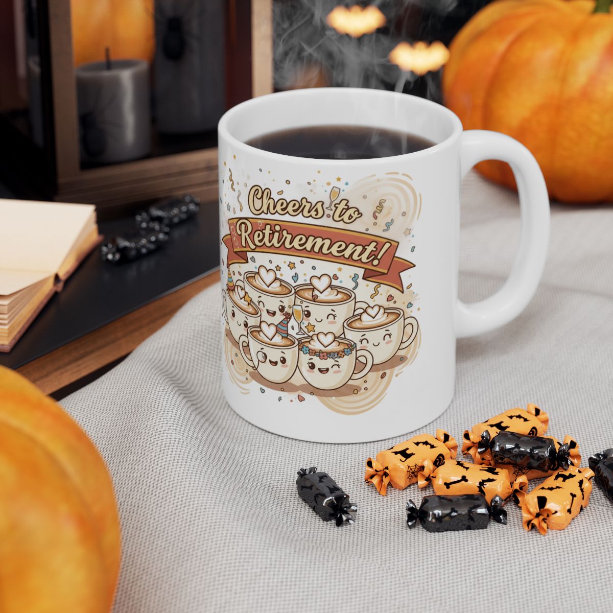 Cheers to Retirement Coffee Mug for Office or Home Use