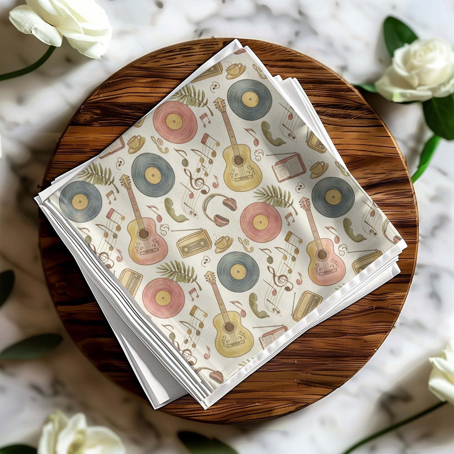 Nostalgic Music Instruments and Records decor product