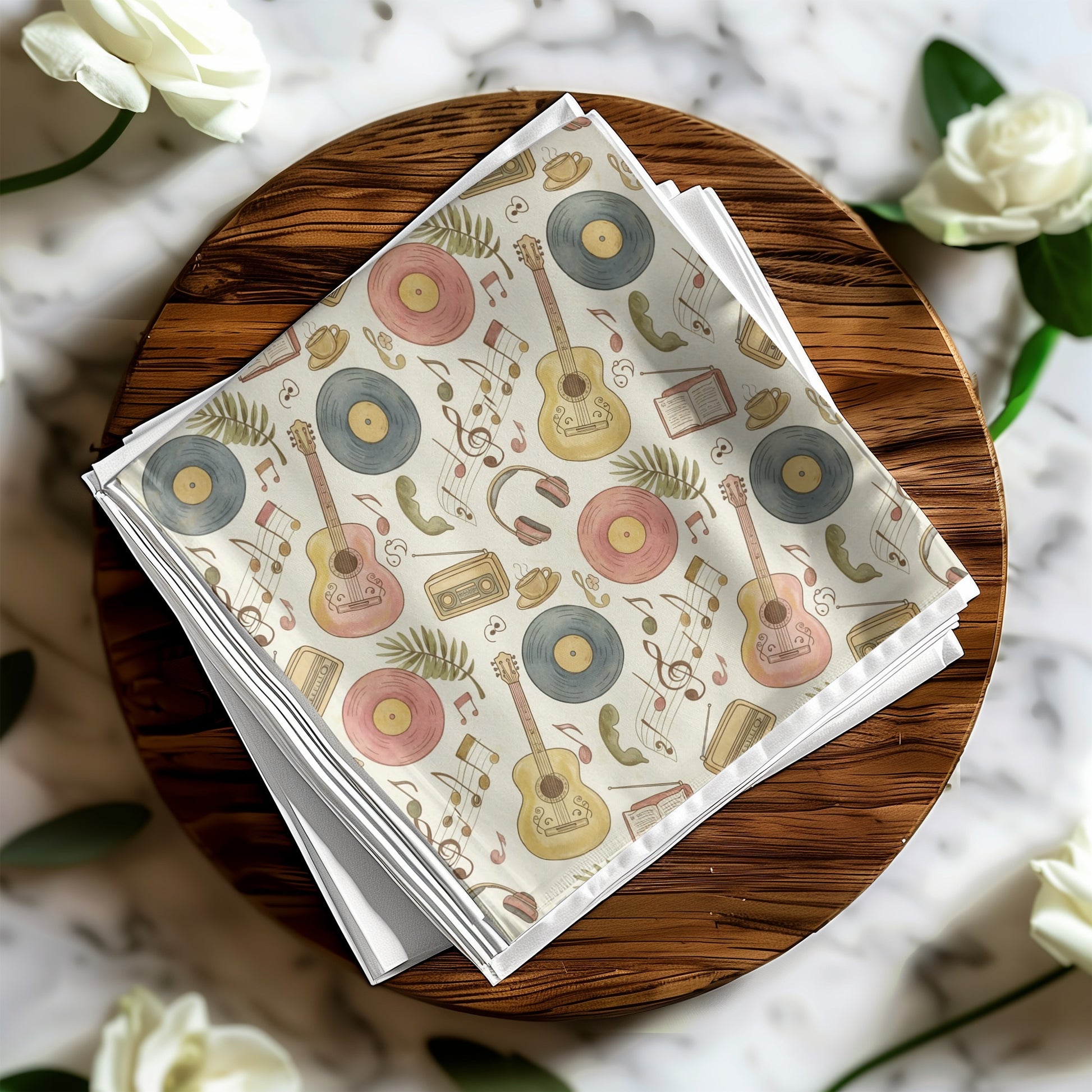 Nostalgic Music Instruments and Records decor product