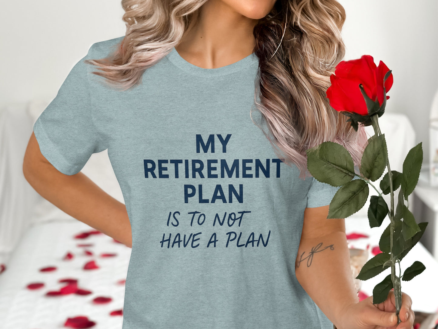 My Retirement Plan T-Shirt Funny Quote | Is To Not Have Plan | Soft Color Bella T-Shirts - Retiree Gifts Retirement Party