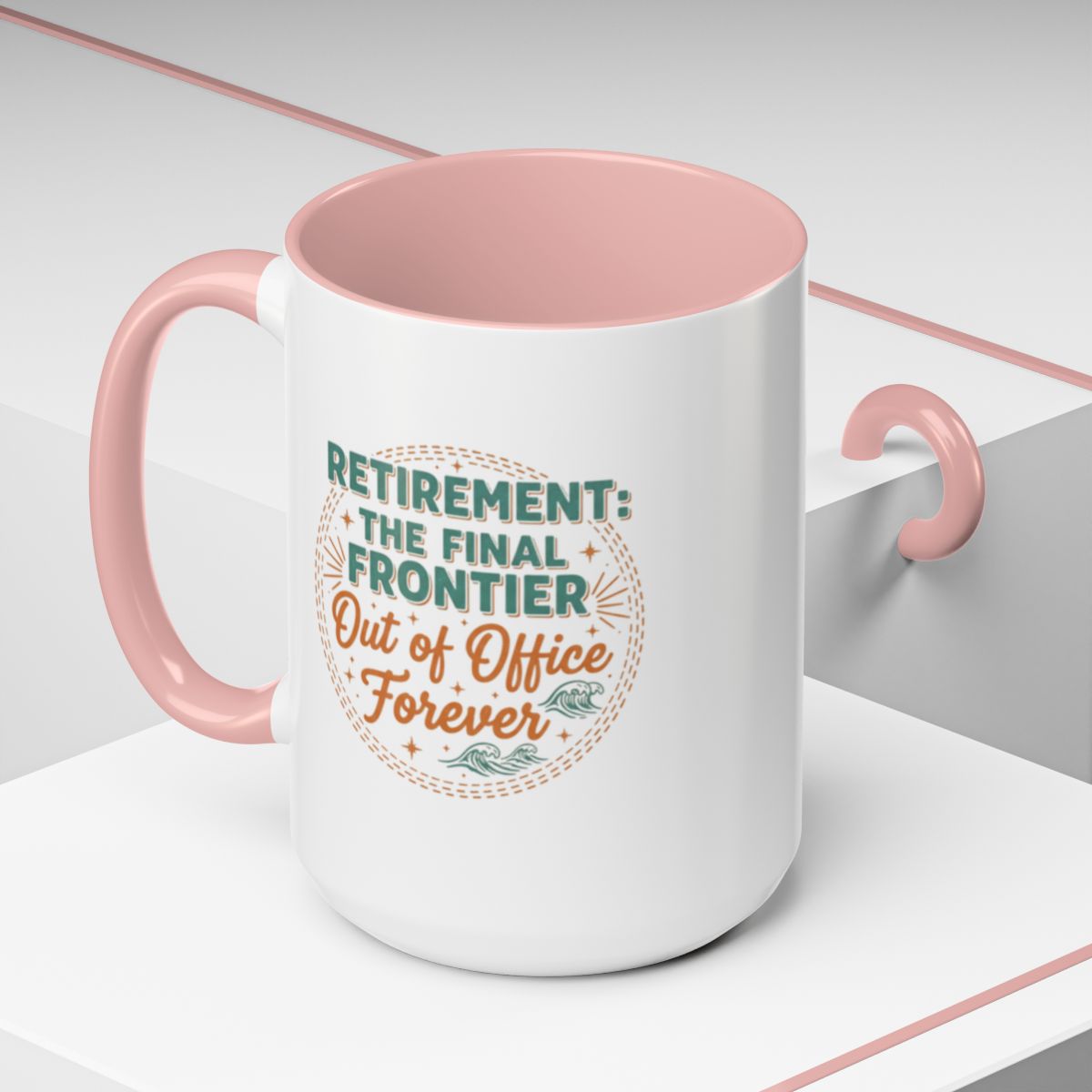 RETIREMENT THE FINAL FRONTIER | Out of Office Forever Gold Silver Black or Access Mugs - Retiree Gifts Retirement Party