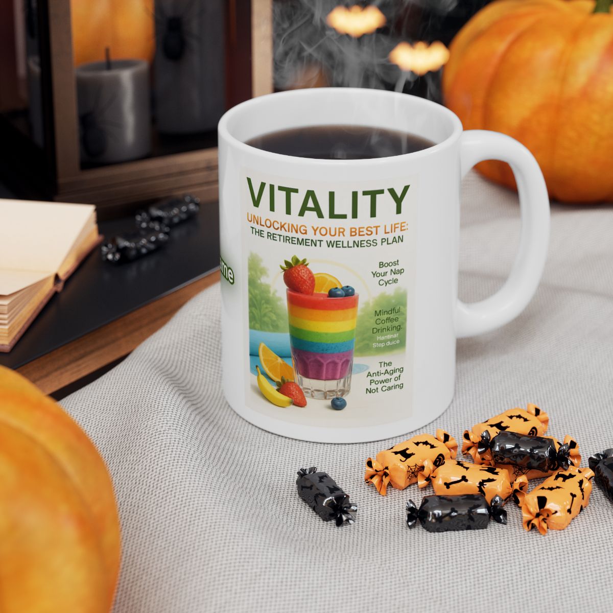Vitality Unlocking Best Life Retirement Wellness Mug