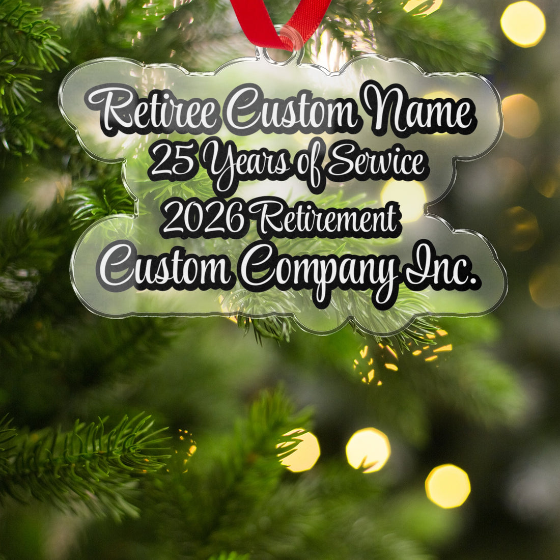 Retiree Custom Name 2026 Retirement Ornament