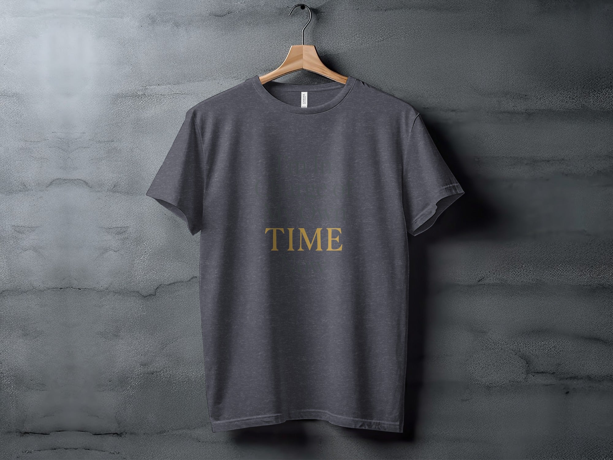 I'm In Charge of My Own Time Now | Celebrate Freedom Dark Heaterh Color Bella T-Shirts - Retiree Gifts Retirement Party