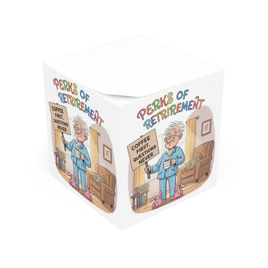 Funny Retirement Coffee Quote Cube Retirement Gift