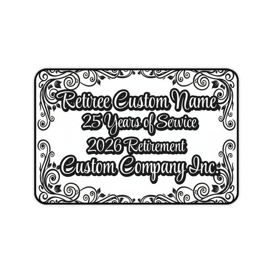 Retiree 25 Years of Service 2026 Retirement Custom Plaque