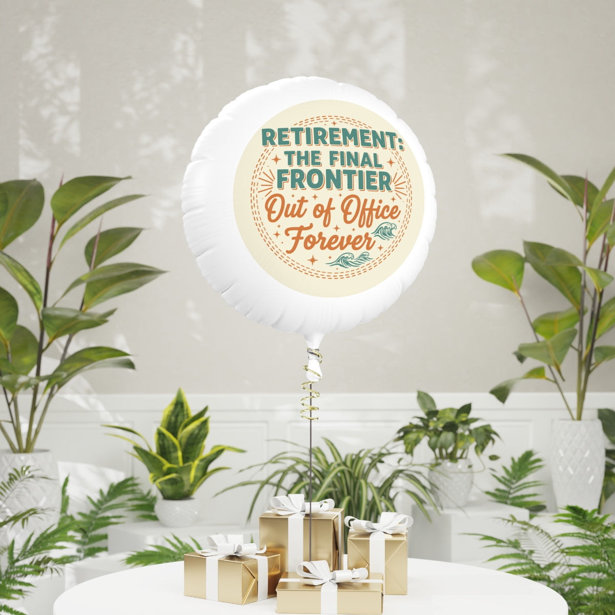 Retirement The Final Frontier Out of Office Forever | Retirement The Final Frontier | Personalized 11in or 22in Mylar Ballon - Retiree Gifts Retirement Party