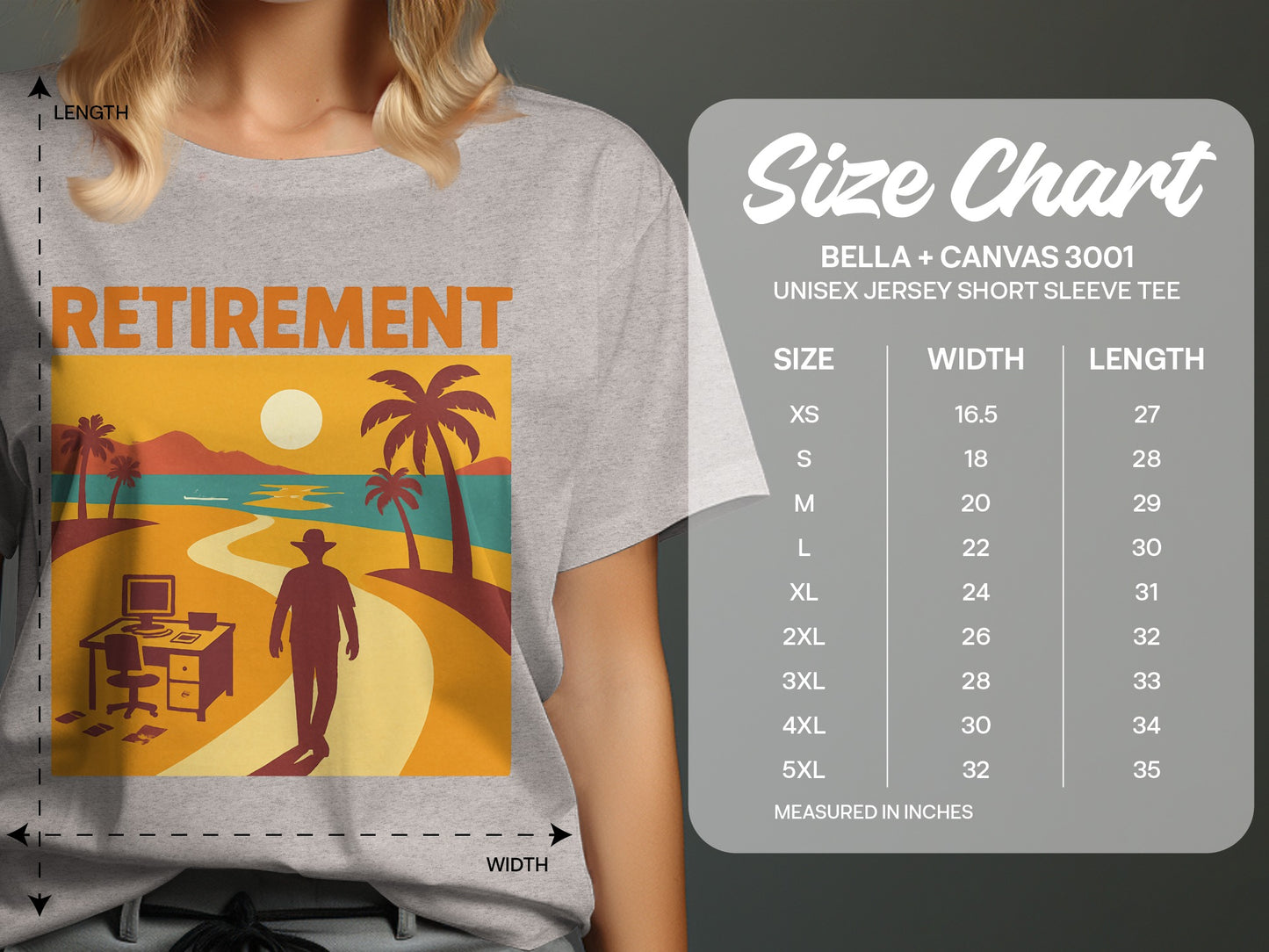 Retirement Graphic Design | A New Path Beckons | Soft Color Bella T-Shirts - Retiree Gifts Retirement Party