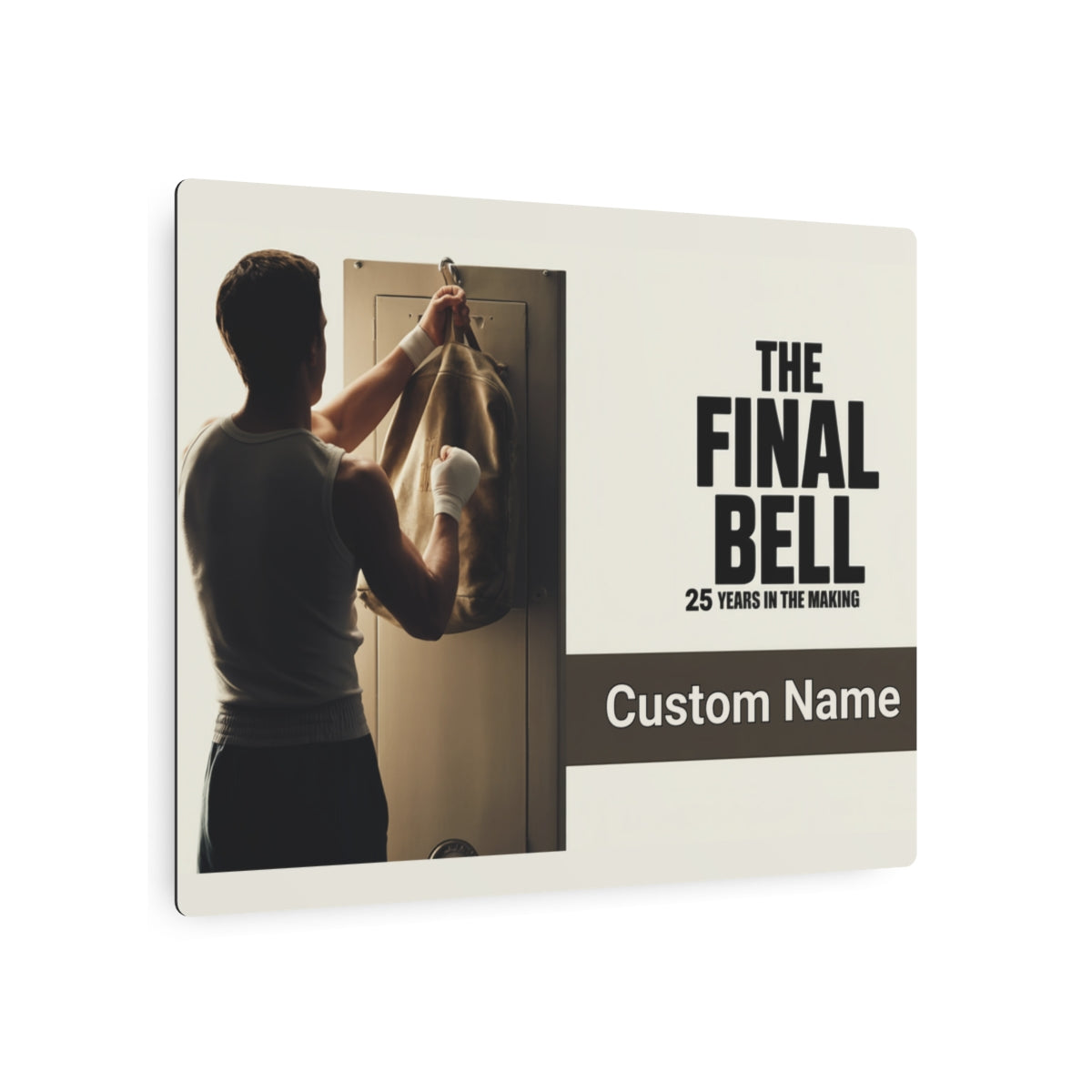 Personalized Boxing The Final Bell Retirement Gift Metal Art Sign - Retiree Gifts Retirement Party