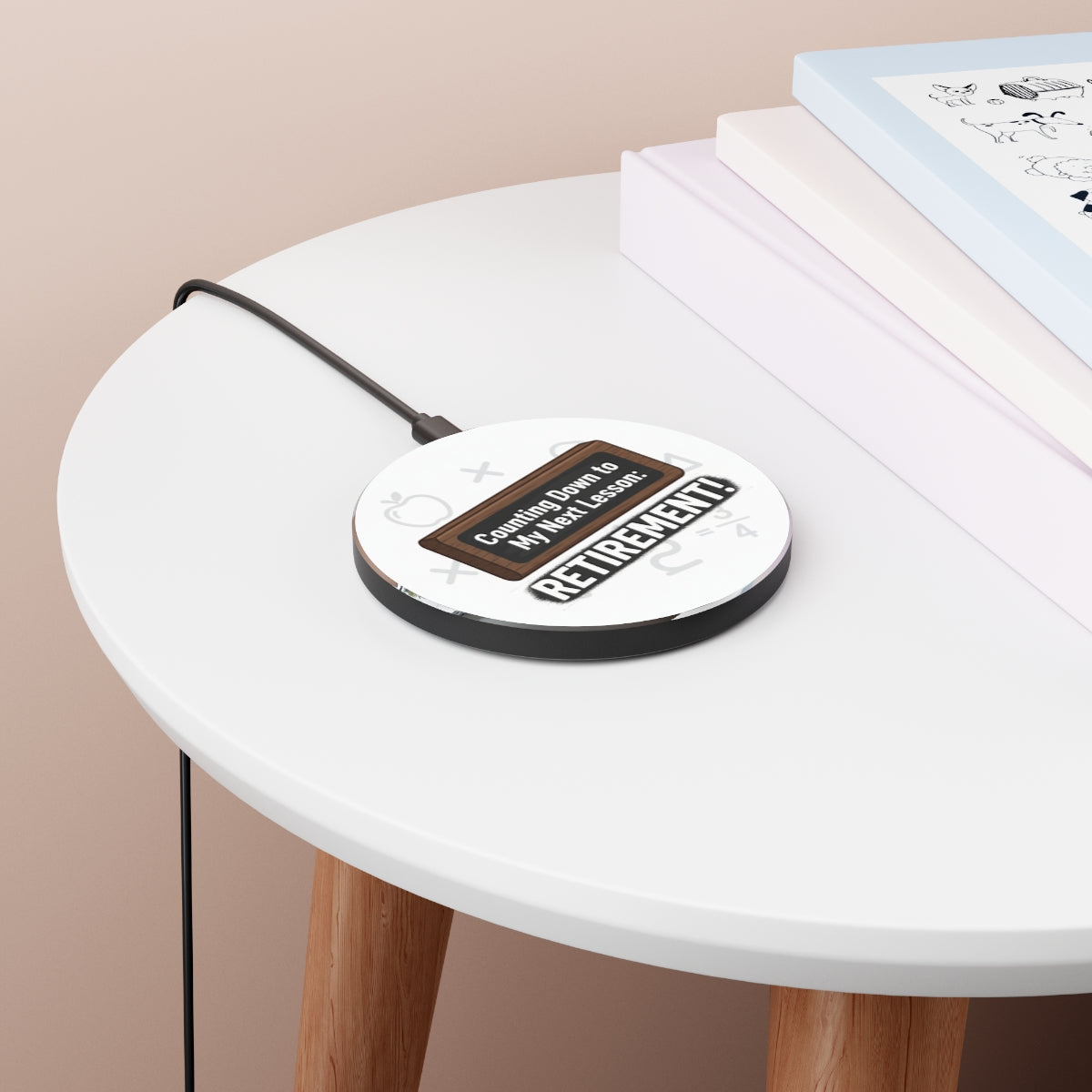 Counting Down to My Next Lesson Retirement | Retirement | Celebrate their career with this custom Personalized Phone Stand or Phone Charger - Retiree Gifts Retirement Party