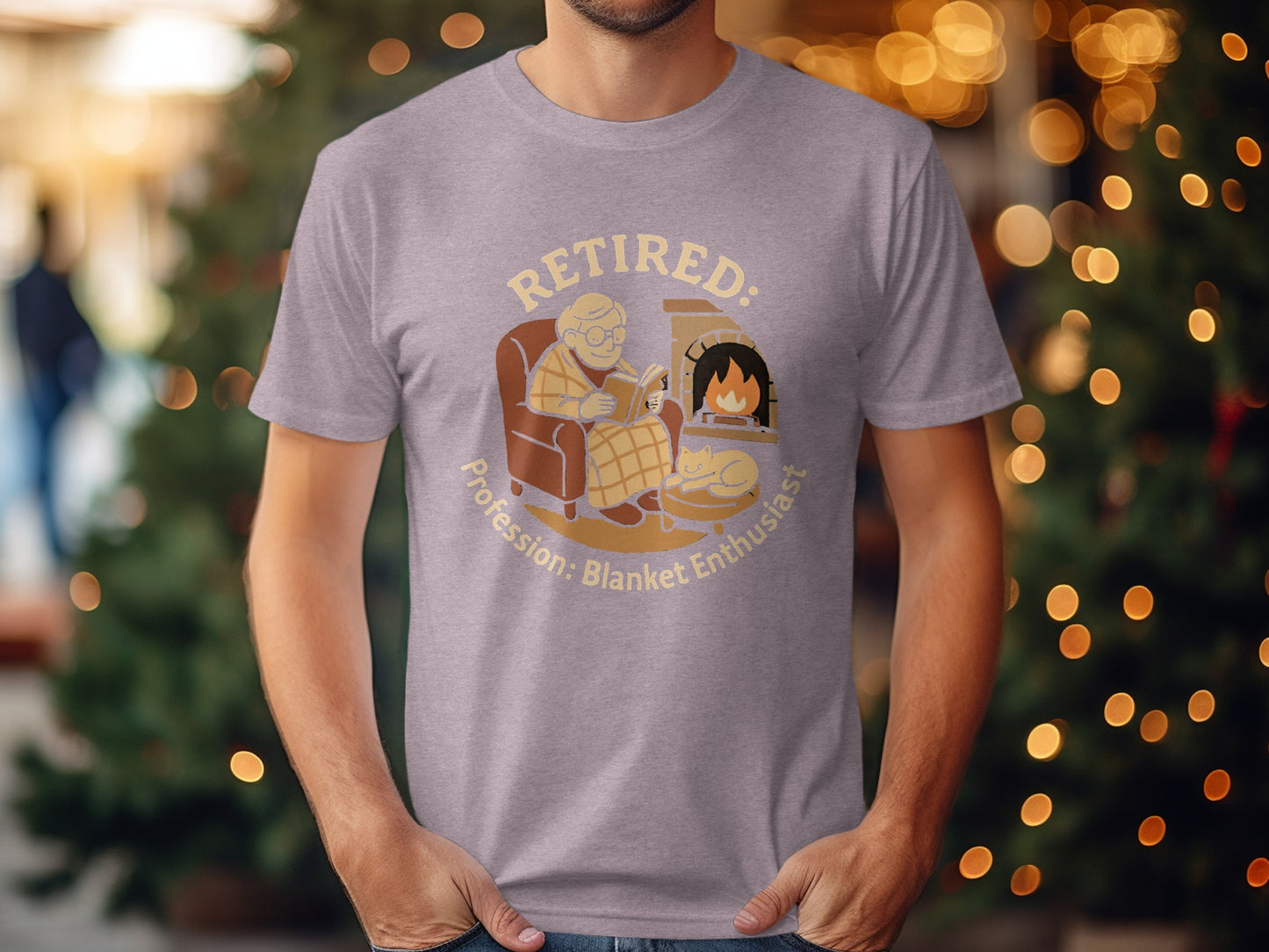 Retired Profession Blanket Enthusiast | Personalized | Perfect Soft Color Bella T-Shirts - Retiree Gifts Retirement Party