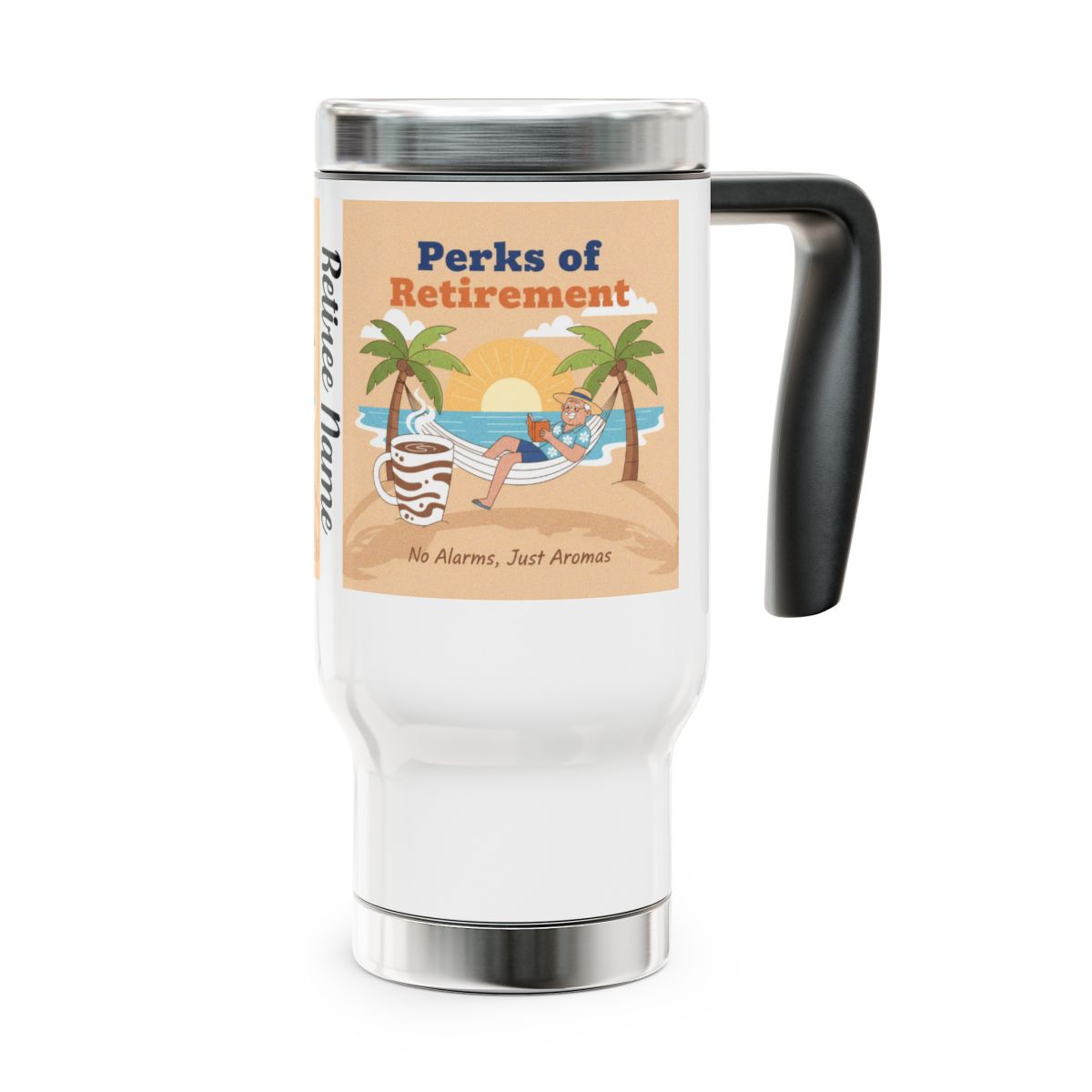 Perks of Retirement Design Travel Mug