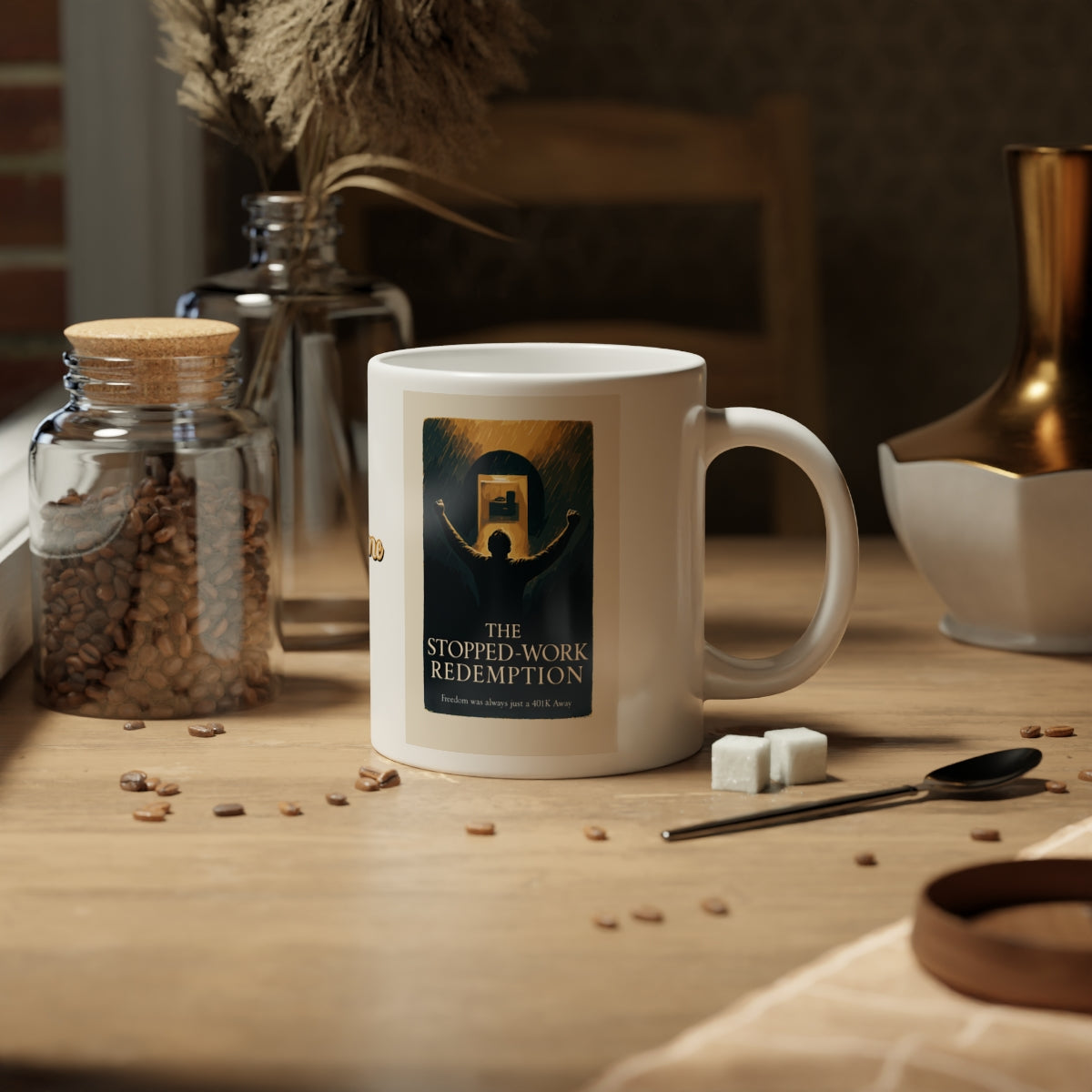 The Stopped Work Redemption | Freedom was always just a 401k Away | Personalized Microwavable Ceramic Mugs 11oz 15oz 20o - Retiree Gifts Retirement Party