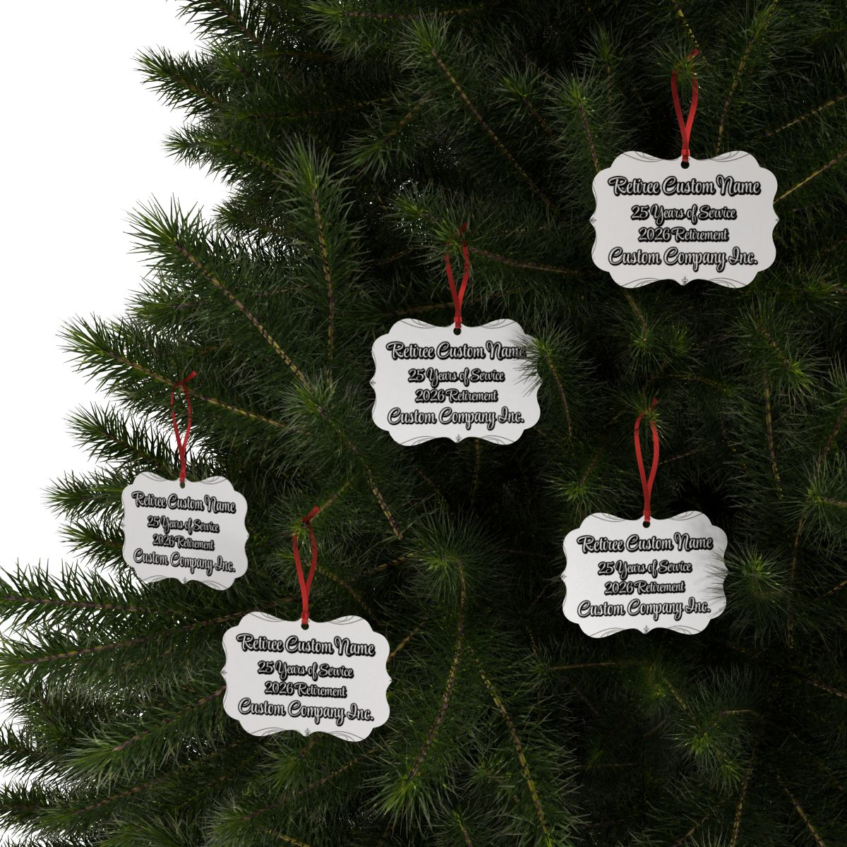 Personalized Custom Name Xmas Tree Ornaments Holiday Decor