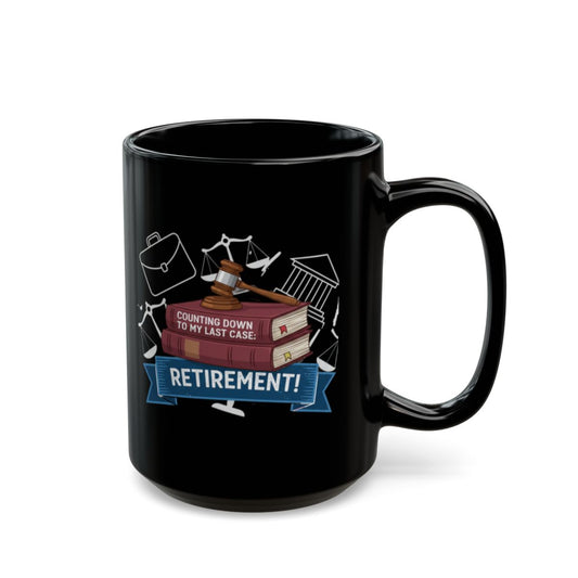 Counting Down to My Last Case Retirement | Fun Gift for Retiring Professionals Gold Silver Black Access Mugs - Retiree Gifts Retirement Party