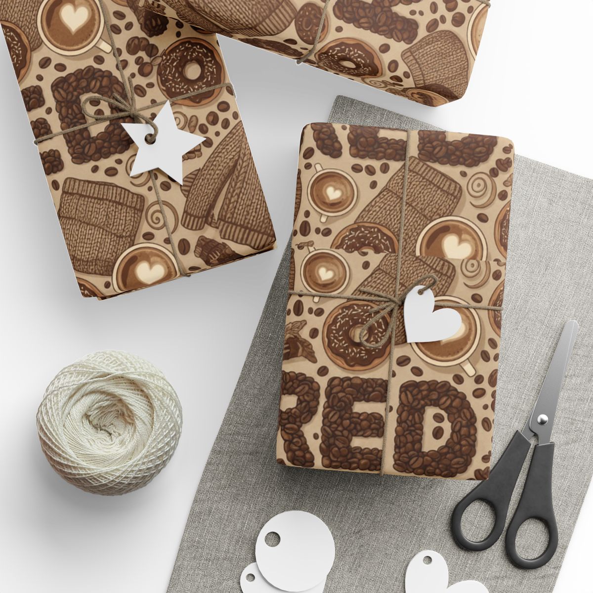 Coffee Lovers Gift Wrapping Paper for Unique Presents