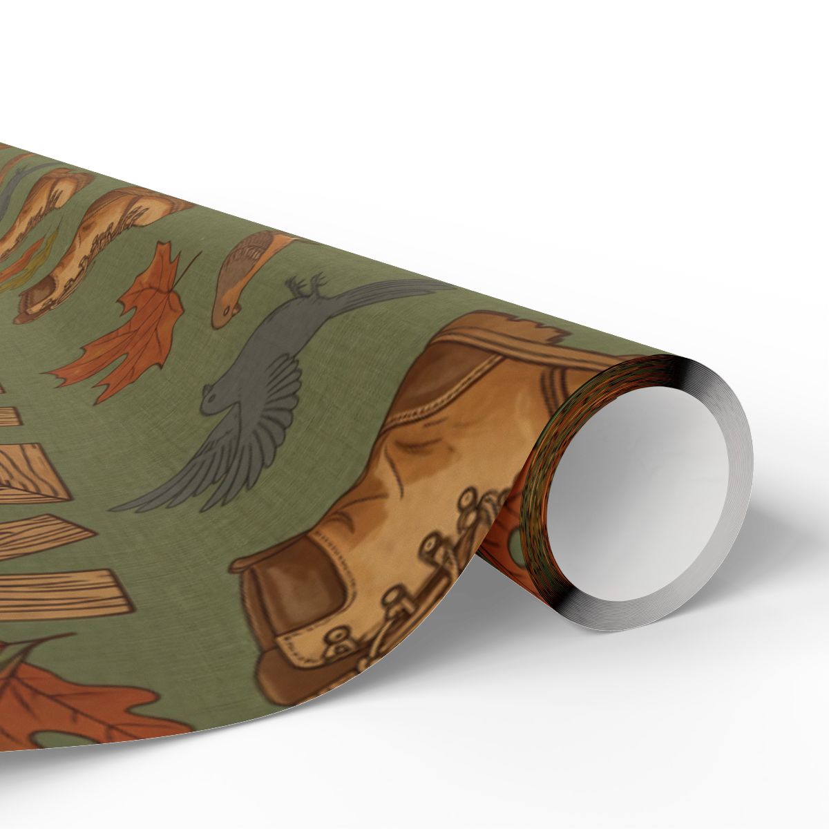 Autumn Woodland Creatures Forest Wrapping Paper product