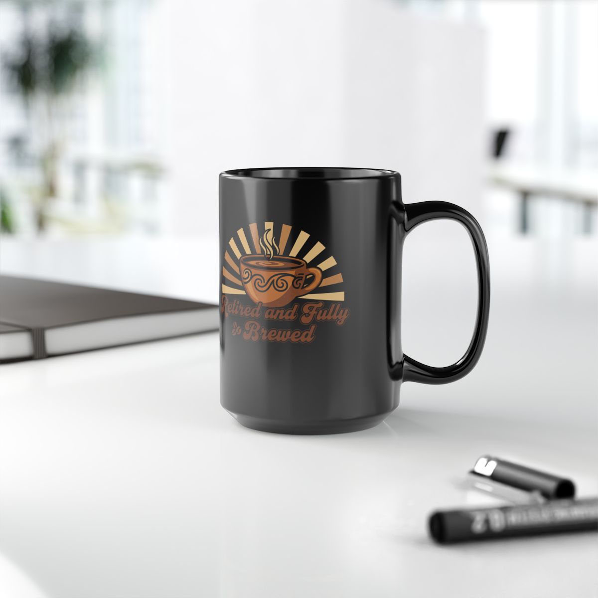 Retired and Fully Brewed Coffee Mug for Relaxation
