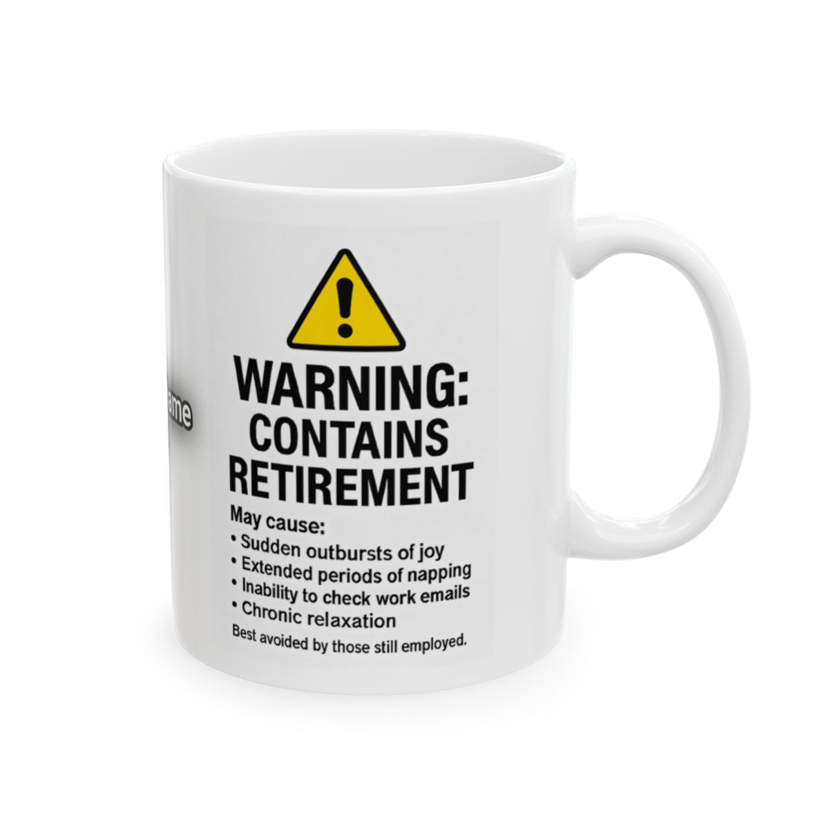 Warning Contains Retirement Humorous Mug for Relaxation
