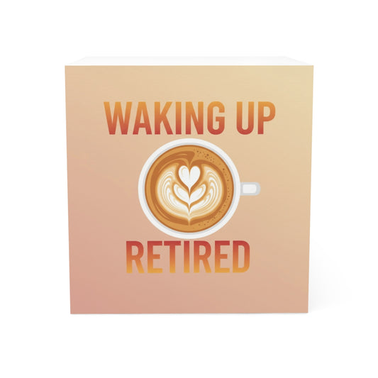 Waking Up Retired Coffee Cup Design Art Print