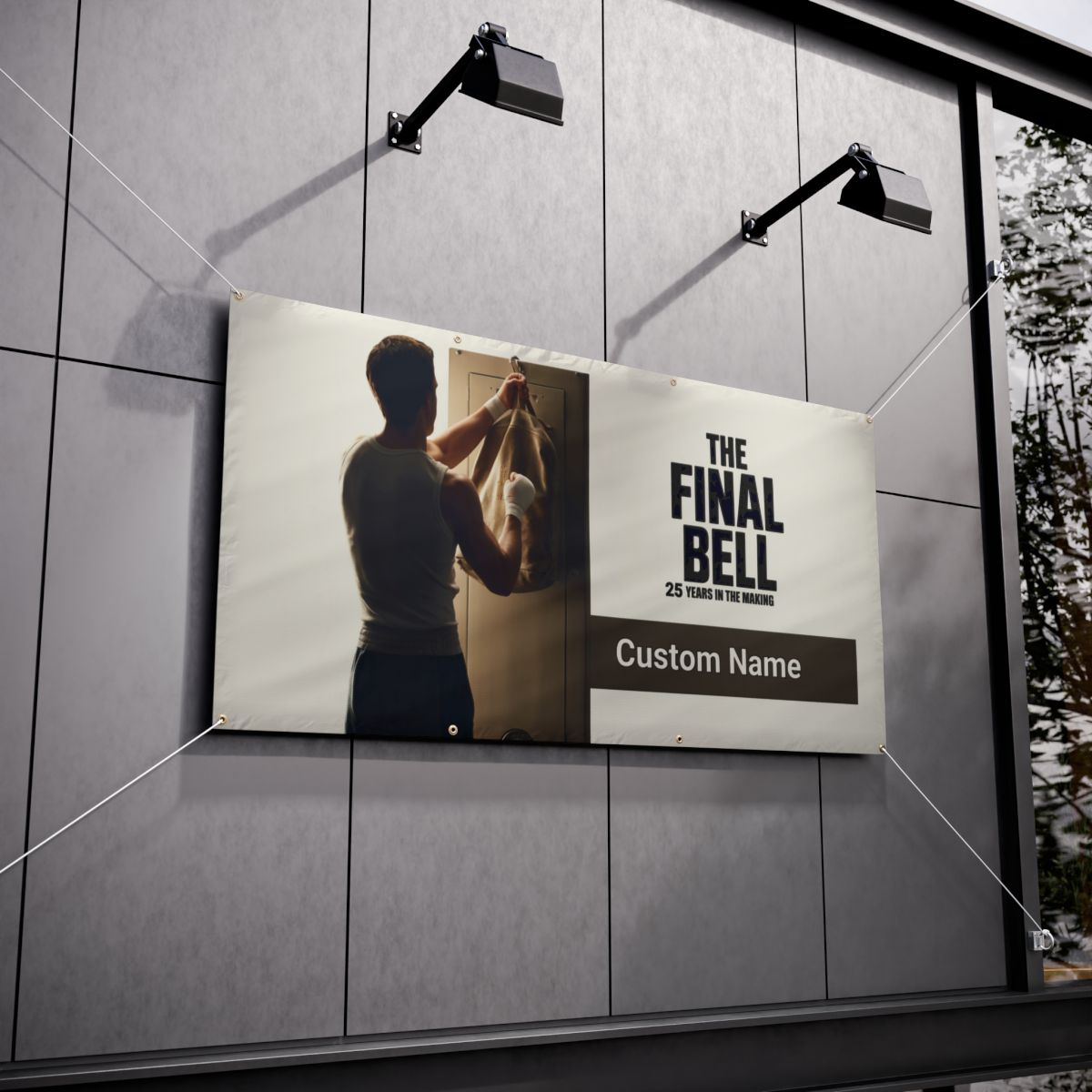 The Final Bell Years In The Making Athletic Boxer Vinyl Banner or Yard Sign - Retiree Gifts Retirement Party