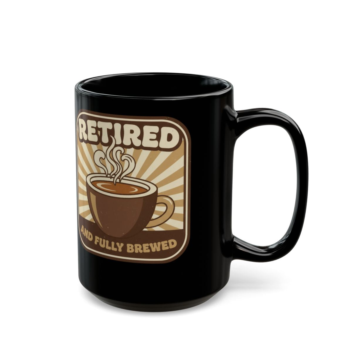 Retired and Fully Brewed Coffee Enthusiast Gift Mug