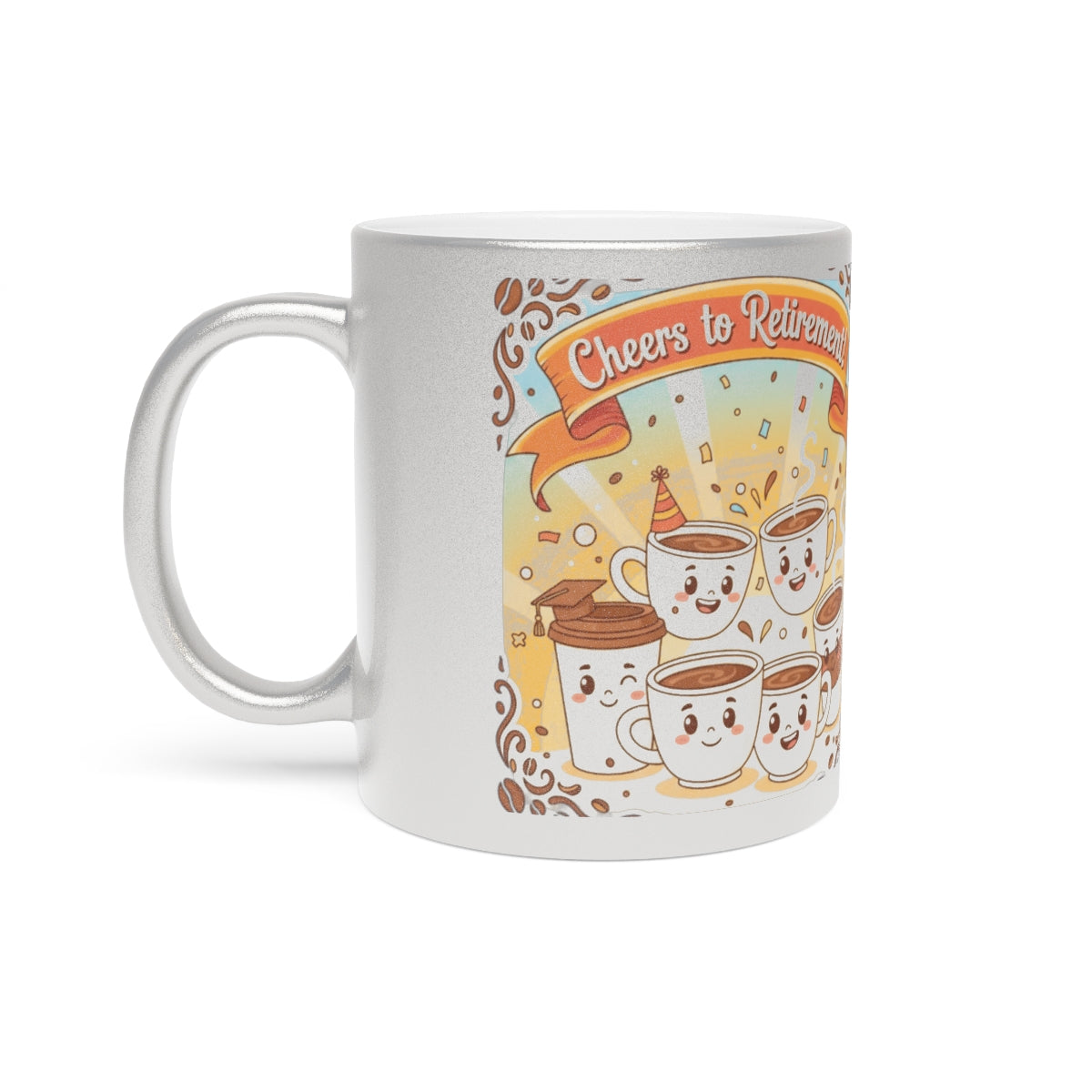 Cheers to Retirement Colorful Coffee Mug