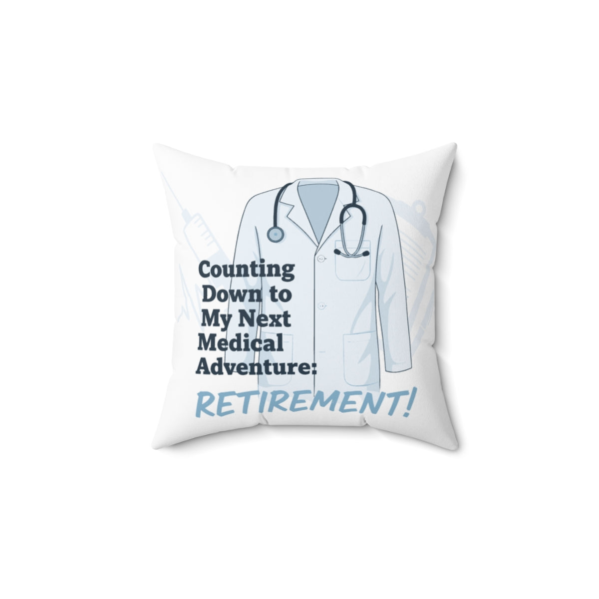 Counting Down to My Next Medical Adventure Retirement | Doctor Gift | Retirement Celebration Gift Pillows & Pillow Cases - Retiree Gifts Retirement Party