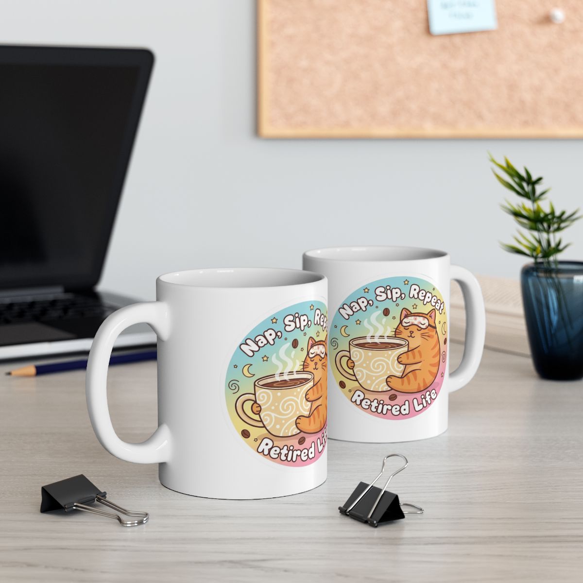 Nap Sip Repeat Retired Life Mug Motivational Gift