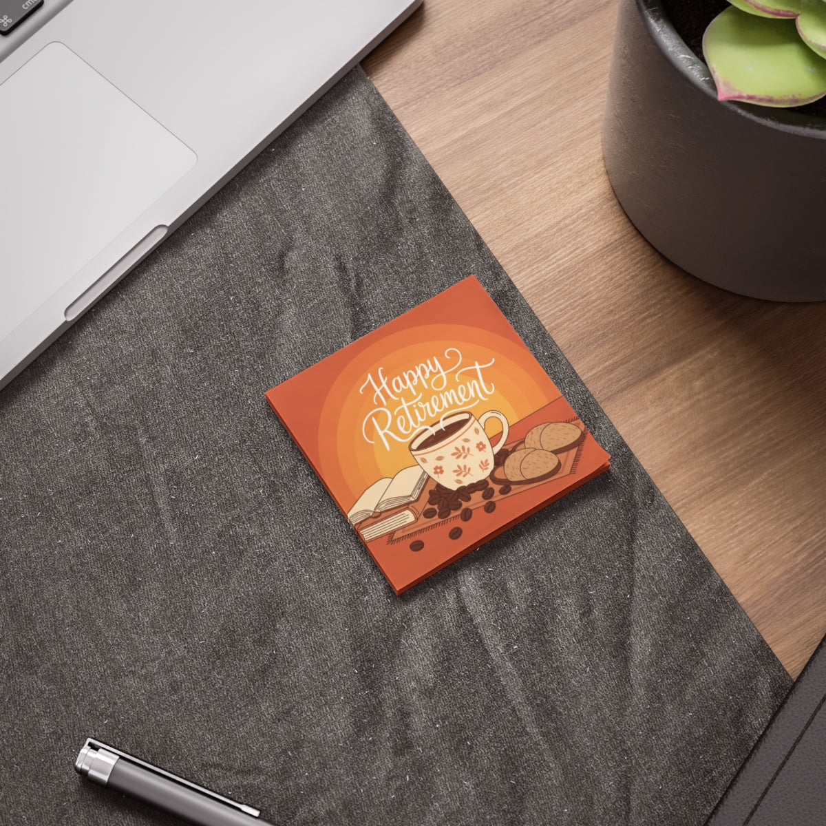 Retirement Celebratory Coffee Themed Gift Coaster