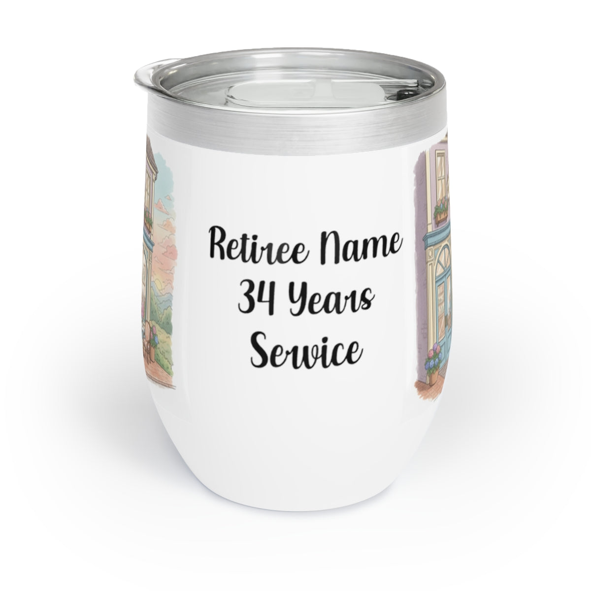 Retiree Name 34 Years Service Insulated Tumbler
