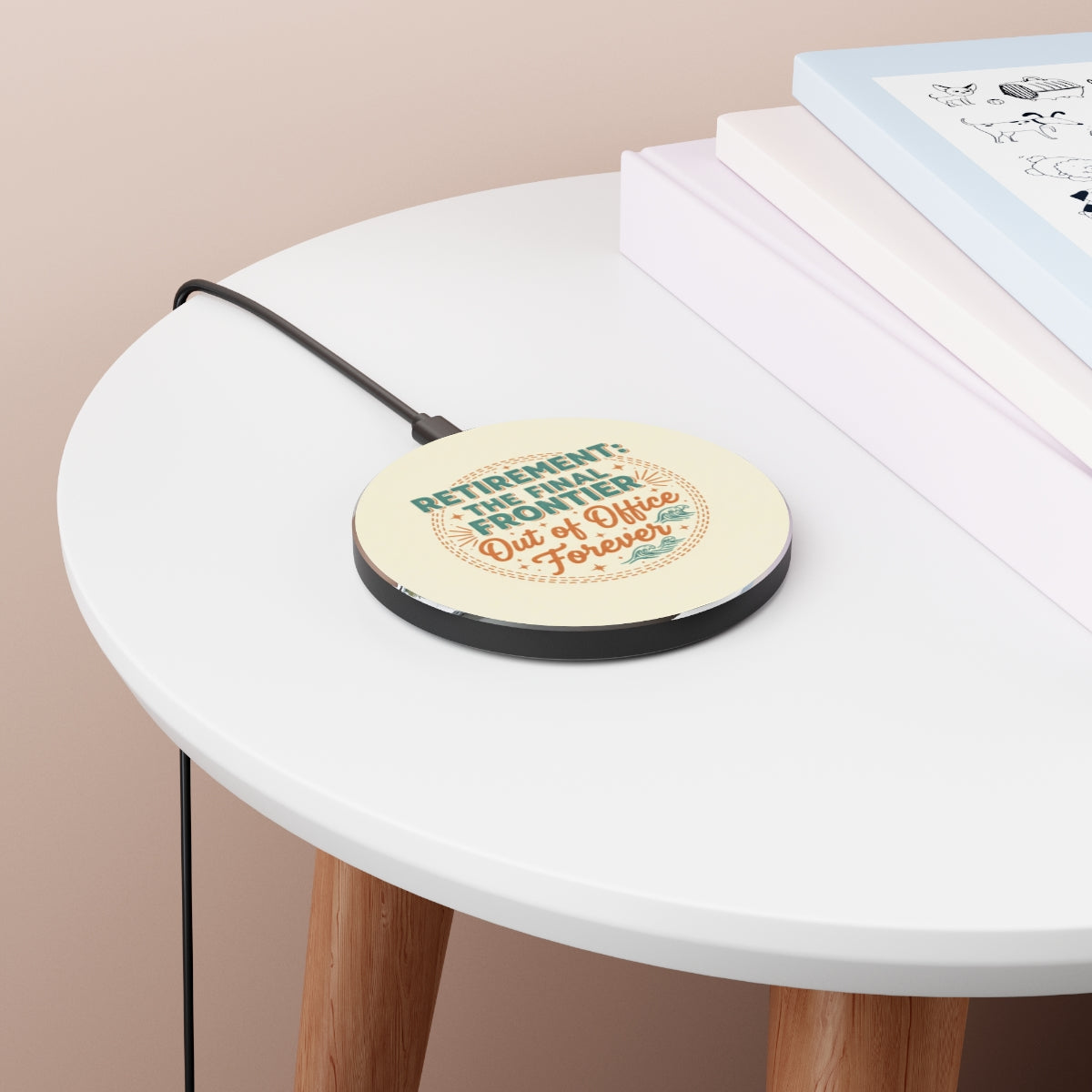 Retirement The Final Frontier | Out of Office Forever | Personalized Phone Stand or Phone Charger - Retiree Gifts Retirement Party