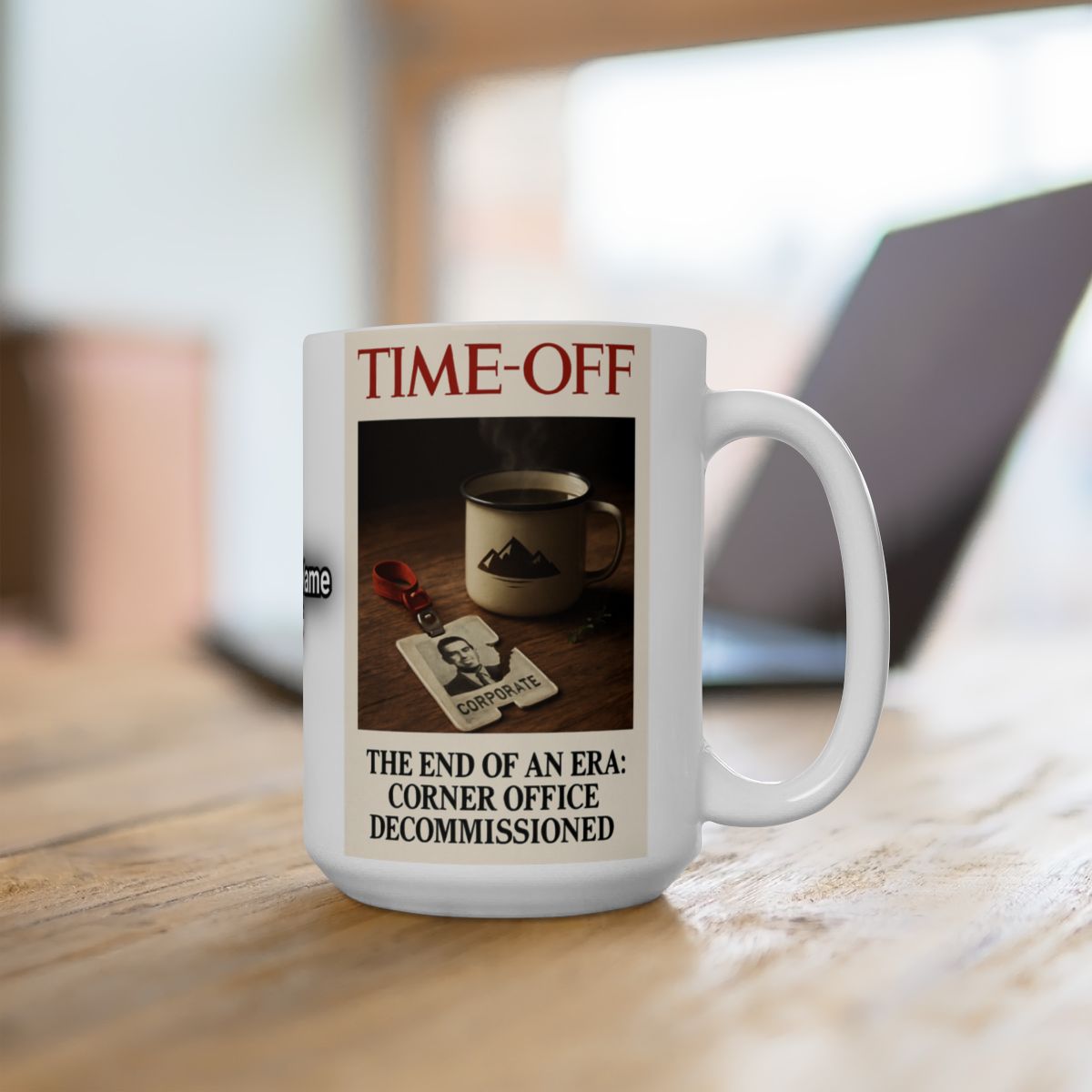 Time-Off Corner Office Decommissioned Mug