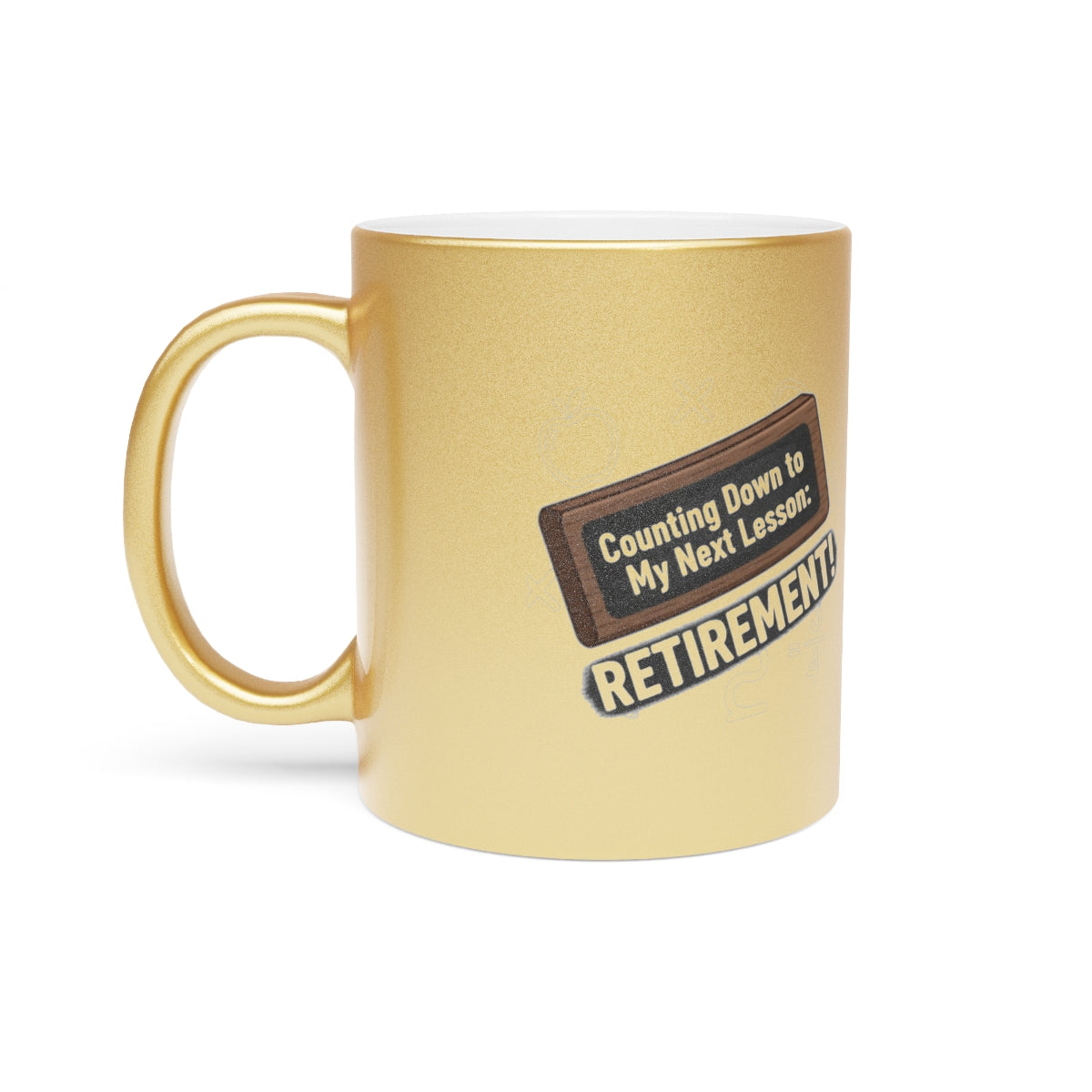 Counting Down to My Next Lesson | Retirement Gold Silver Black or Access Mugs - Retiree Gifts Retirement Party