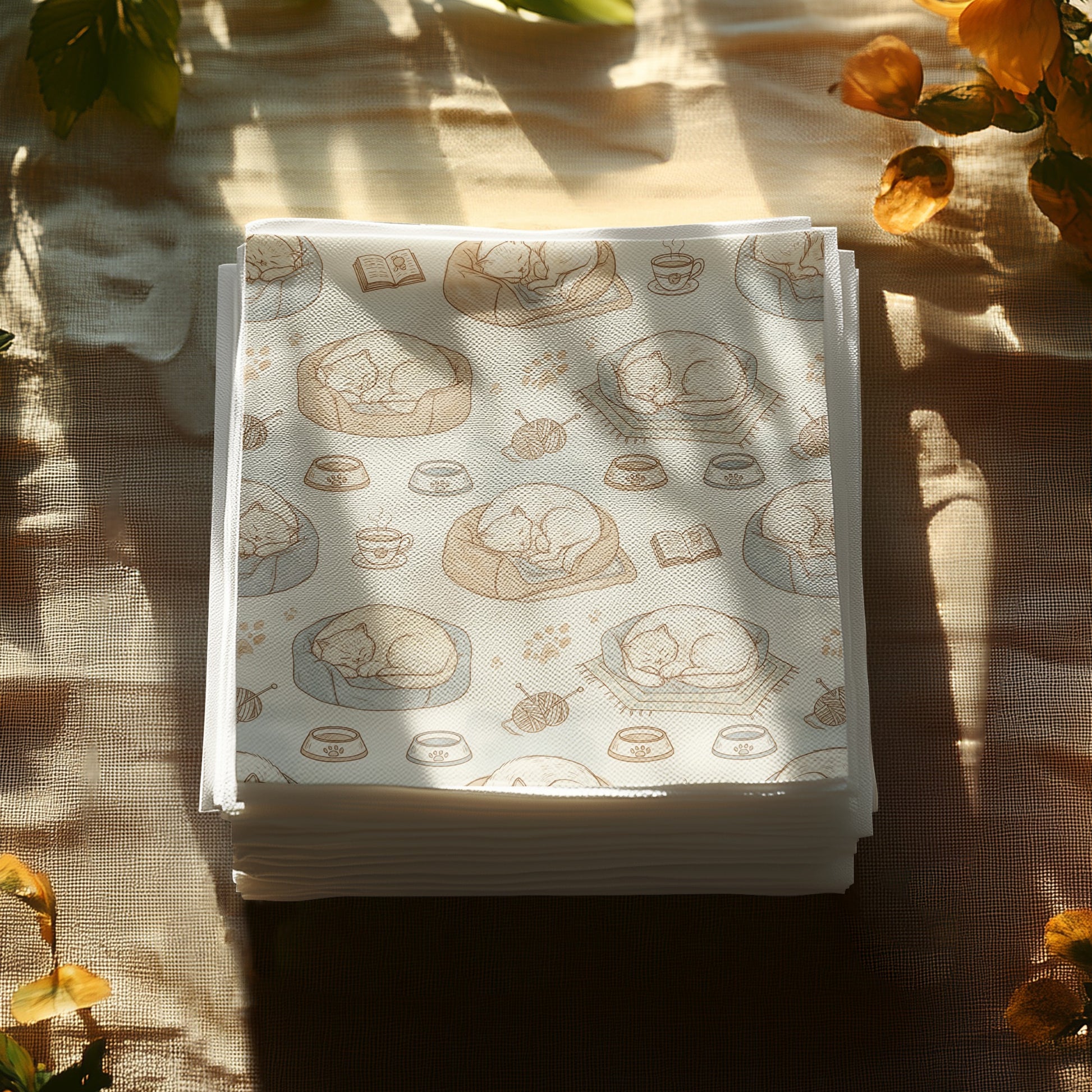 Cozy Sleeping Cats Pattern Soft and Comfortable product